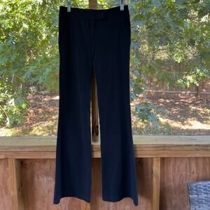 Theory Black Flare Bootcut Longline Knit Pants Size 0
